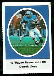 1972 Sunoco Stamps      215     Wayne Rasmussen